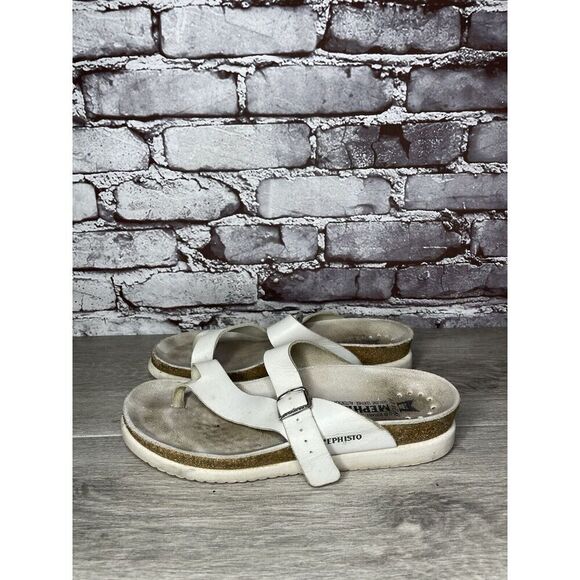 Mephisto Womens Sandals Helen Casual Buckle Strap Toe-Post Open Back Leather 39 - Picture 16 of 16